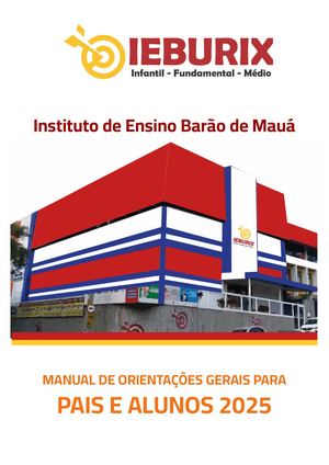 Manual Orientações Gerais Para Pais E Alunos 2025