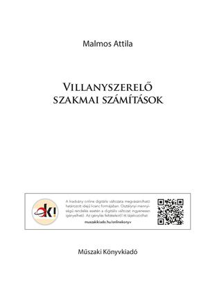 MK-5308 Villanyszerelő szakmai számítások