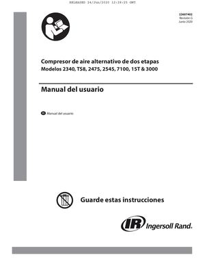 6 Manual Compresora Ingersoll Rand 2545
