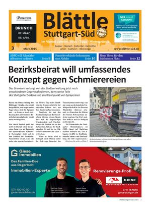 Blättle Stuttgart-Süd 3/2025