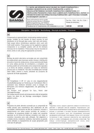 11 Manual Bomba Neumatica De Piston Para Aceite Samoa Pumpmaster 4