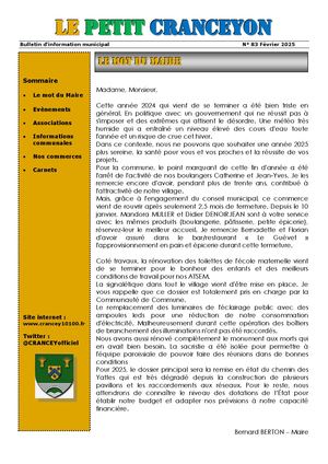 Le Petit Cranceyon N°83 Février 2025 V3