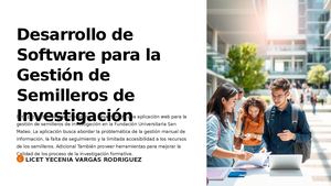 Desarrollo De Software Para La Gestion De Semilleros De Investigacion