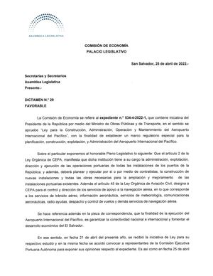 Ley De Administracion Del Aeropuerto Del Pacifico Expediente Nª 534 4 2022 1