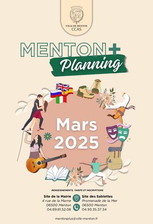 Programme du Mois de Mars - Menton Plus