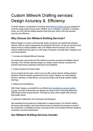 Calaméo - Custom Millwork Drafting Services Design Accuracy & Efficiency