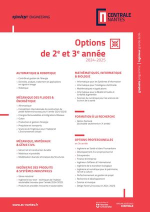 Livret Des Options 2024-2025