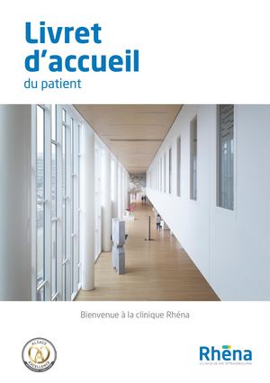 Livret d'accueil Clinique Rhéna Strasbourg