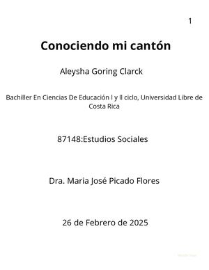 Conociendo Mi Canton