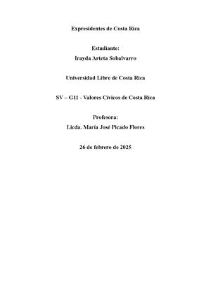 Expresidentes De Costa Rica