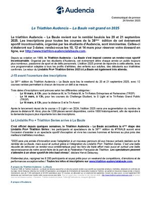 Le Triathlon Audencia La Baule Voit Grand En 2025 Vf