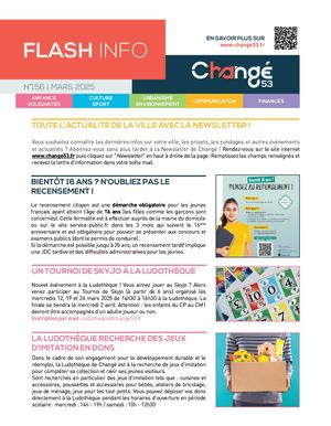 Flash Info mars 2025