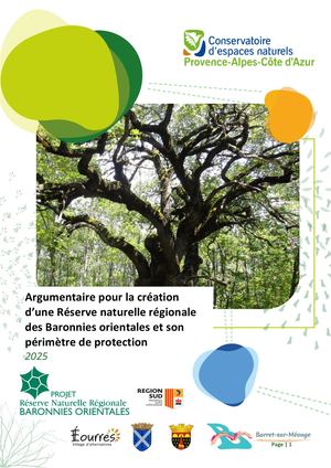 Argumentaire Pour La Création De La Rnr Des Baronnies Orientales
