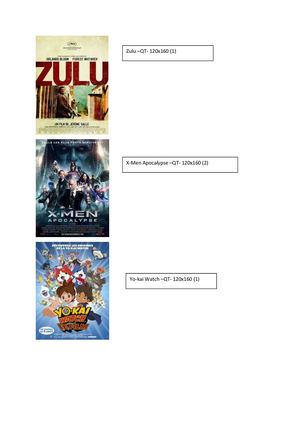 Affiches De Cinéma Liste N°1