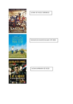 Affiches De Cinéma Liste N°5