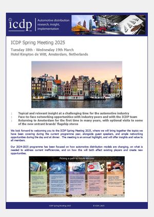 ICDP Spring Meeting 2025 Flyer