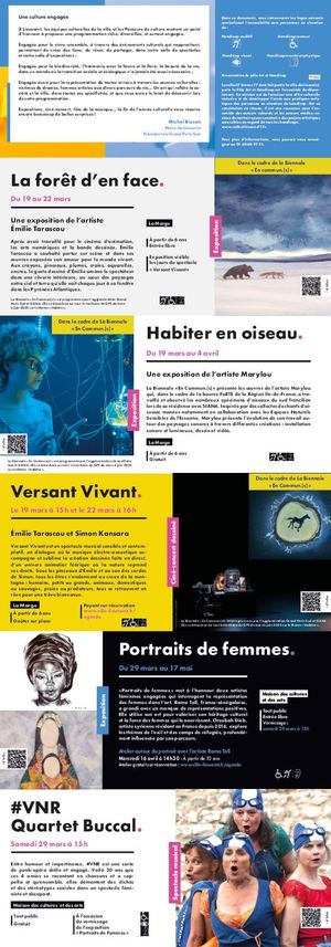 Plaquette culturelle de mars à juin 25