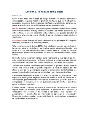 Lección 9