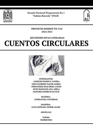 Proyecto domino TIC TAC "Cuentos Circulares"