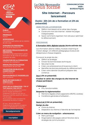 Site Internet Parcours Lancement