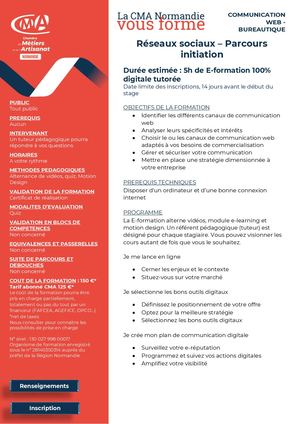 Réseaux Sociaux Parcours Initiation