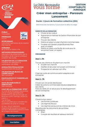 2025 Créer Mon Entreprise Parcours Lancement