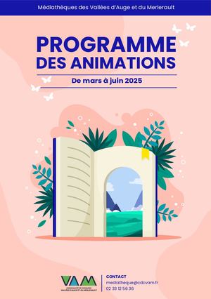 Animations médiathèques  Mars à Juin 2025
