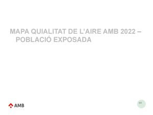 Mapa de la qualitat de l'aire a l'AMB 2022