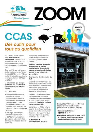 Zoom CCAS - février 2025