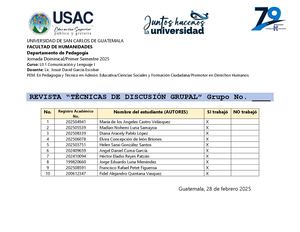 Tecnicas De Discusion Oral