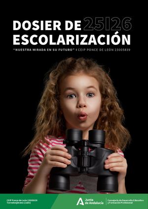 Dossier Escolarización 25_26 / CEIP Ponce de León