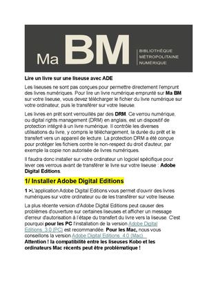 Utiliser Ma Bm Pour Les Livres Numériques