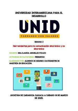 Herramientas Para Una Comunicacion Sincronica Y No Sincronica
