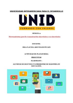 Herramientas Para La Comunicacion Sincronica Y Asincronica