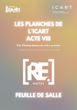 Feuille De Salle Les Planches