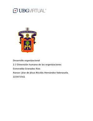 2 3 Dimensión Humana De Las Organizaciones