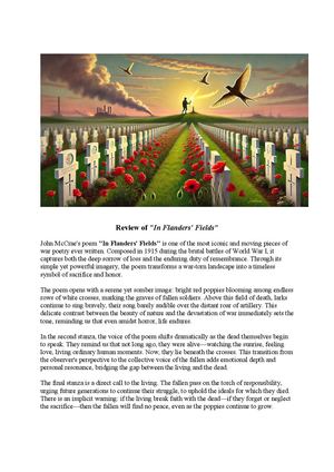 In Flanders' Fields