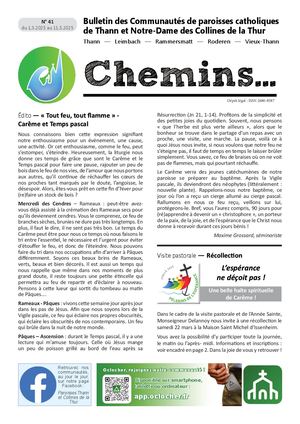 Chemins N° 41 Mars Avril 2025