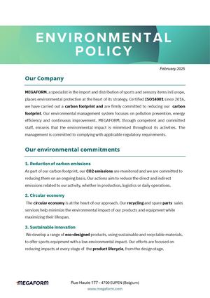 Environmental Policy - Megaform