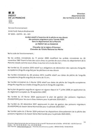 Arrete Peche Migrateurs 2025