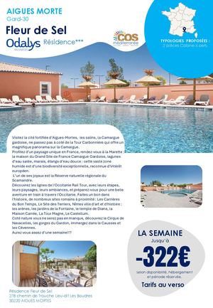 Aigues Mortes - Fleur De Sel - Odalys / 2025