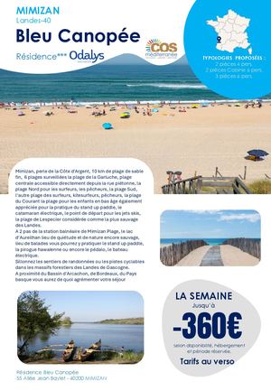 Mimizan - Bleu Canopée - Odalys / 2025