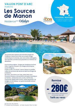 Vallon Pont D'arc - Les Sources De Manon - Odalys / 2025