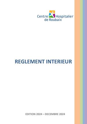 Règlement Intérieur Version décembre 2024