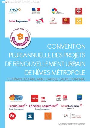 Convention de renouvellement urbain - NPNRU de Nîmes Métropole - 2021 2024