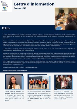 Lettre d'information UDCI janvier 2025