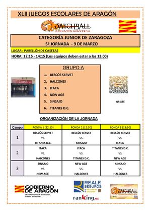 Jornada Benjamin, Junior E Infantil Zaragoza