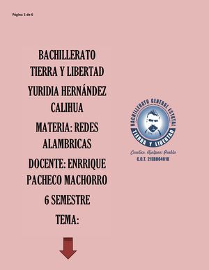 Trabajo De Redes Alambricas