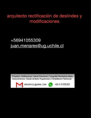 arquitecto RECTIFICACIÓN DE DESLINDES LA SERENA - COQUIMBO - VICUÑA