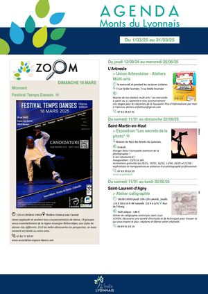 Animations du mois de Mars